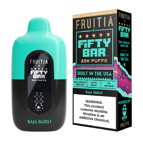 Baja Burst Disposable Vape (20000 Puffs) by Fruitia x Fifty Bar