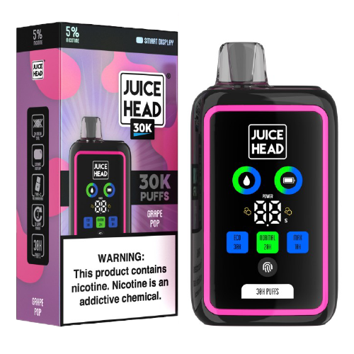 Grape Pop Disposable Vape (30000 Puffs) by Juice Head 30K