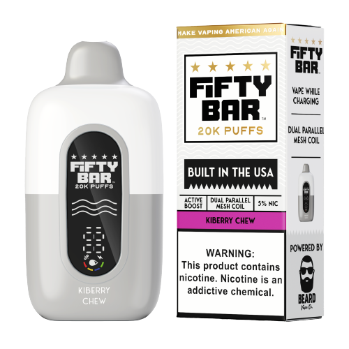 Fifty Bar 20K Kiberry Chew Disposable Vape | Only $12.95 – Ejuice Store