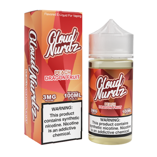 Cloud Nurdz Peach Dragon Fruit 100ml Vape Juice – Ejuice Store